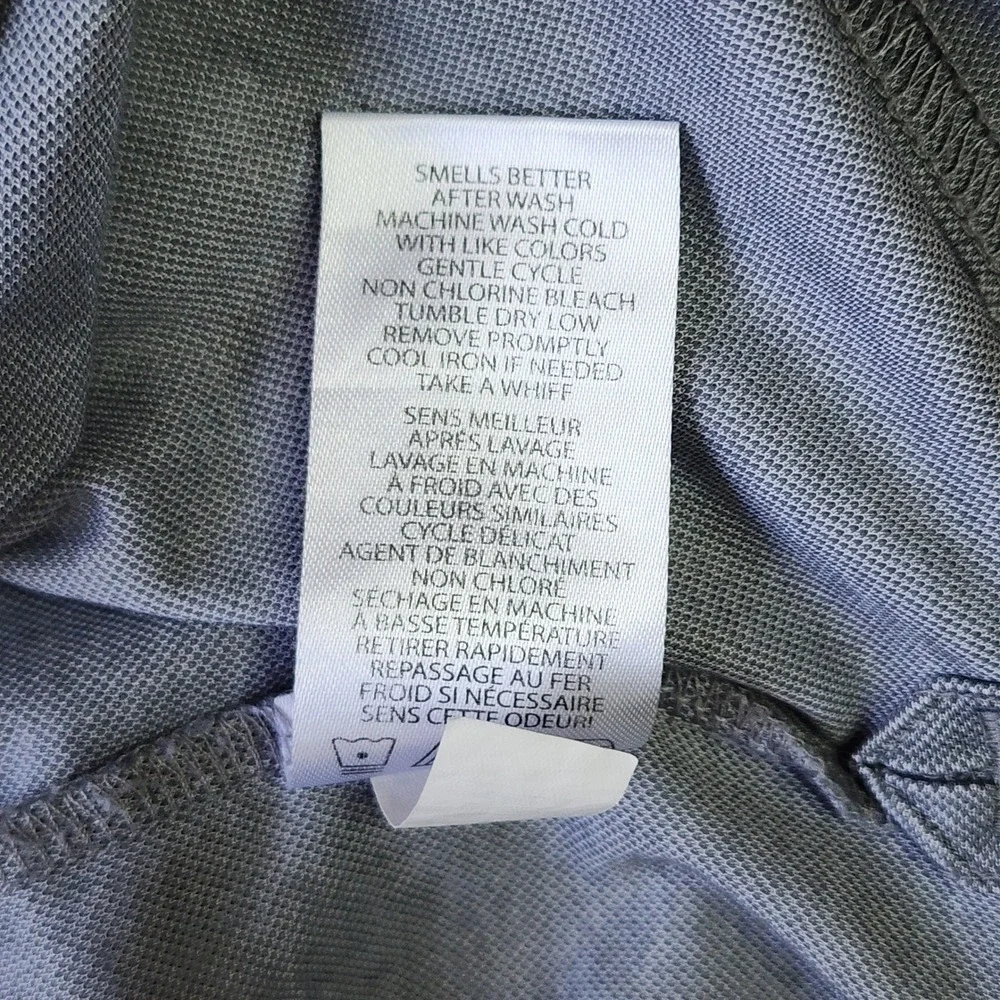TravisMathew Polo Shirt Mens Large Grey Pima Cotton Barclay Logo Excellent
